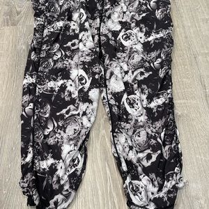 Floral Naviskin XXL Pants Black Grey J26